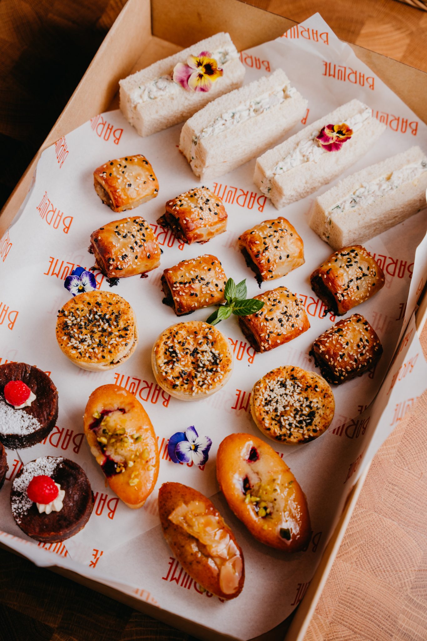 Afternoon tea gf df on request catering north sydney barlume