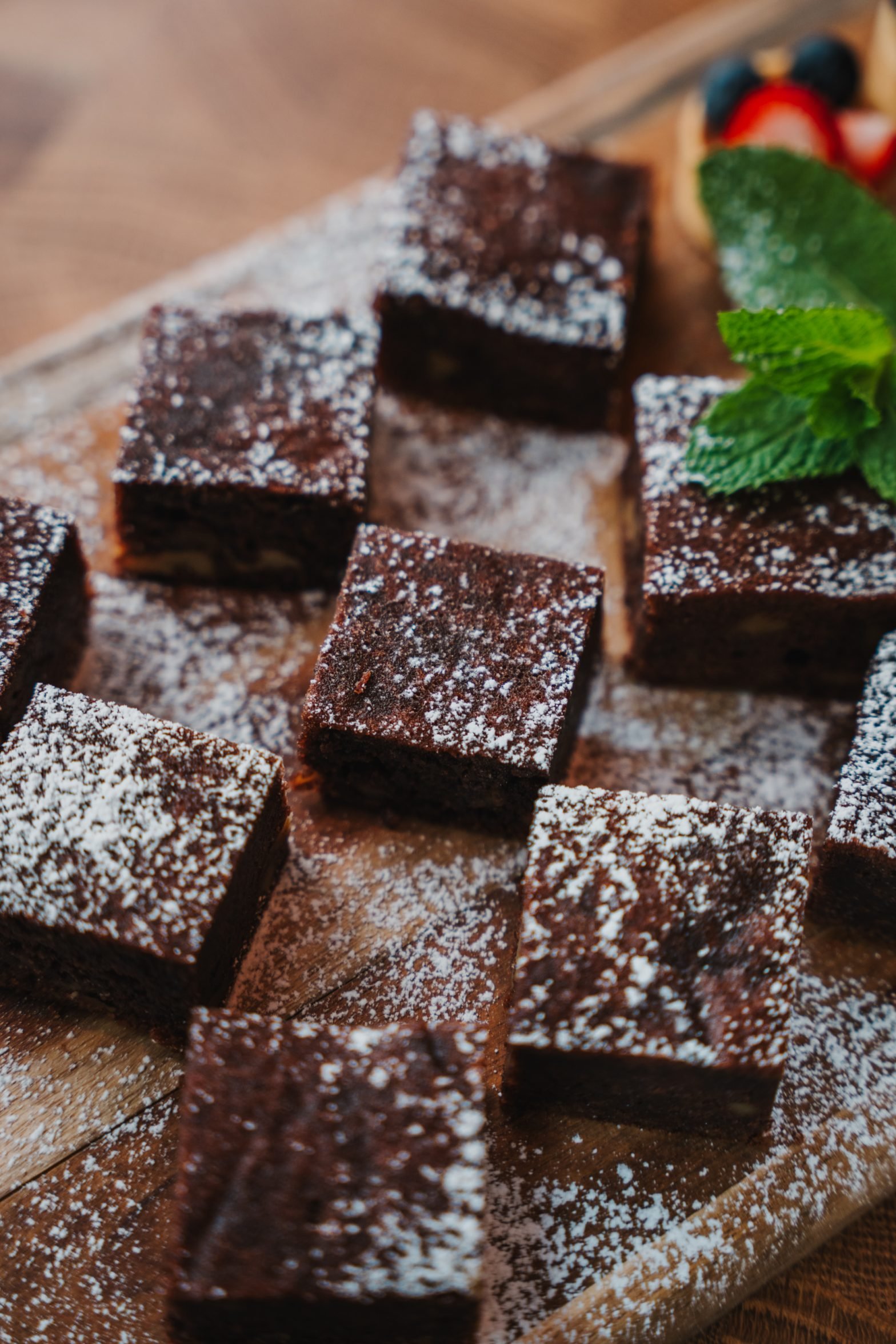 Chocolate brownies, (gf) Catering North Sydney Barlume Australia